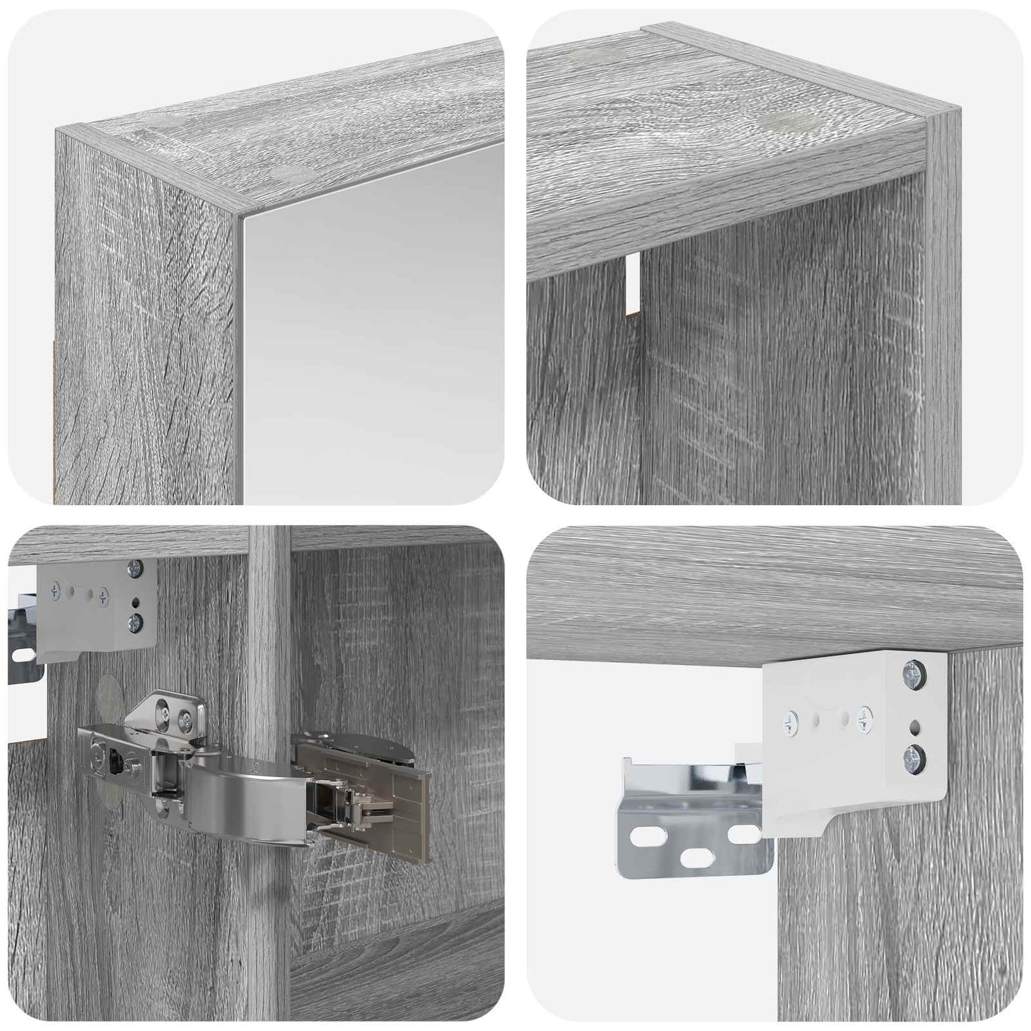 Bathroom Cabinet Set 3 pcs 120 x 14.5 x 70 cm Engineered wood