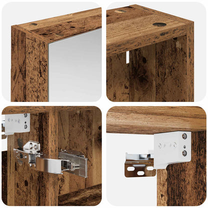 Bathroom Cabinet Set 3 pcs 120 x 14.5 x 70 cm Engineered wood