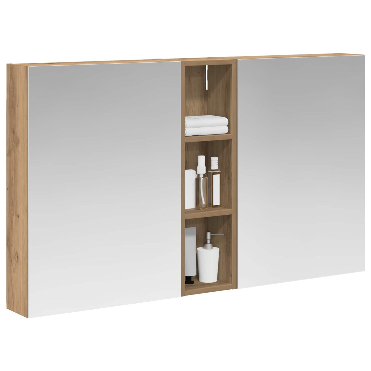 Bathroom Cabinet Set 3 pcs 120 x 14.5 x 70 cm Engineered wood