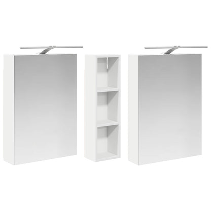 Bathroom Cabinet Set 3 pcs 120 x 14.5 x 70 cm Engineered wood