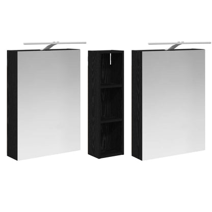 Bathroom Cabinet Set 3 pcs 120 x 14.5 x 70 cm Engineered wood
