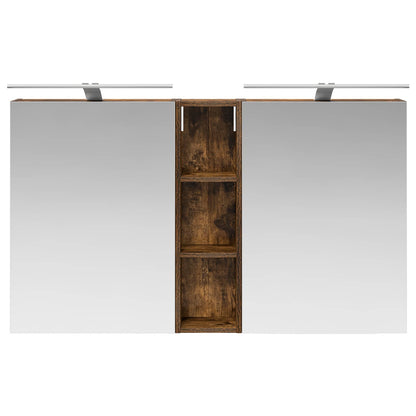 Bathroom Cabinet Set 3 pcs 120 x 14.5 x 70 cm Engineered wood