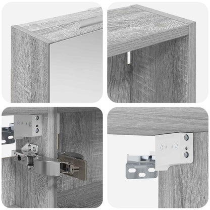 Bathroom Cabinet Set 3 pcs 120 x 14.5 x 70 cm Engineered wood