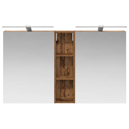 Bathroom Cabinet Set 3 pcs 120 x 14.5 x 70 cm Engineered wood