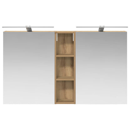 Bathroom Cabinet Set 3 pcs 120 x 14.5 x 70 cm Engineered wood