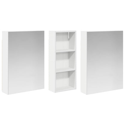 Bathroom Cabinet Set 3 pcs 130 x 14.5 x 70 cm Engineered wood