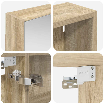 Bathroom Cabinet Set 3 pcs 130 x 14.5 x 70 cm Engineered wood