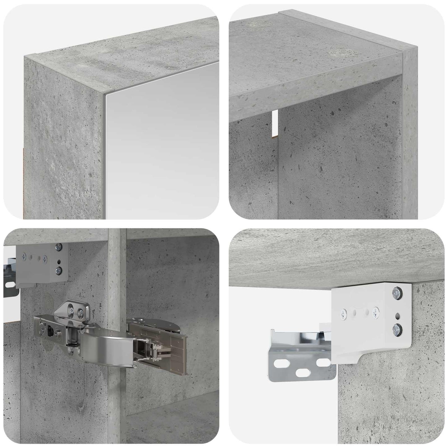 Bathroom Cabinet Set 3 pcs 130 x 14.5 x 70 cm Engineered wood