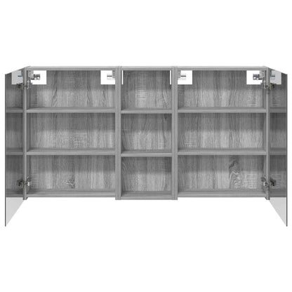 Bathroom Cabinet Set 3 pcs 130 x 14.5 x 70 cm Engineered wood