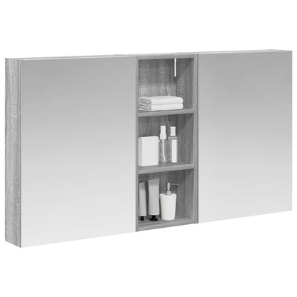 Bathroom Cabinet Set 3 pcs 130 x 14.5 x 70 cm Engineered wood