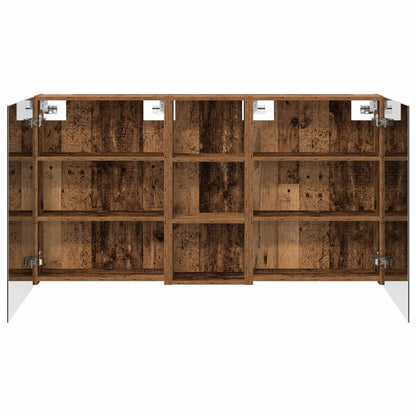 Bathroom Cabinet Set 3 pcs 130 x 14.5 x 70 cm Engineered wood