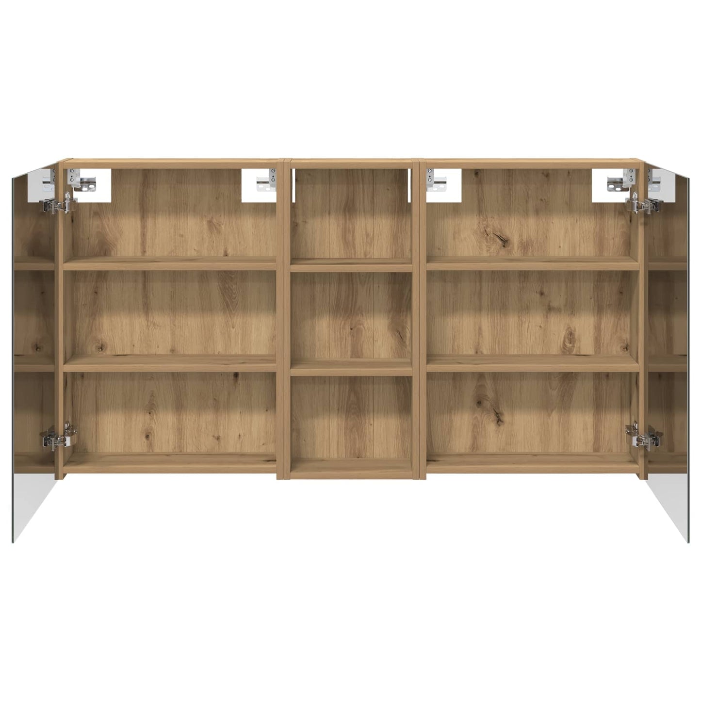 Bathroom Cabinet Set 3 pcs 130 x 14.5 x 70 cm Engineered wood