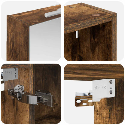 Bathroom Cabinet Set 3 pcs 130 x 14.5 x 70 cm Engineered wood