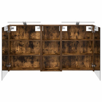 Bathroom Cabinet Set 3 pcs 130 x 14.5 x 70 cm Engineered wood
