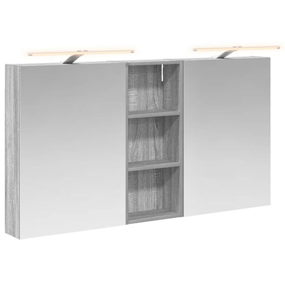 Bathroom Cabinet Set 3 pcs 130 x 14.5 x 70 cm Engineered wood