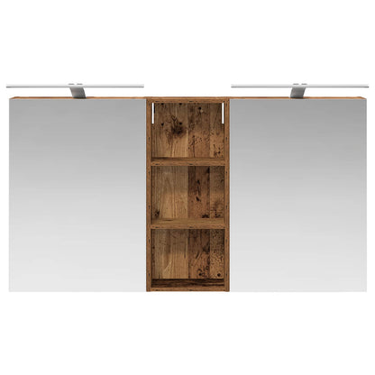 Bathroom Cabinet Set 3 pcs 130 x 14.5 x 70 cm Engineered wood