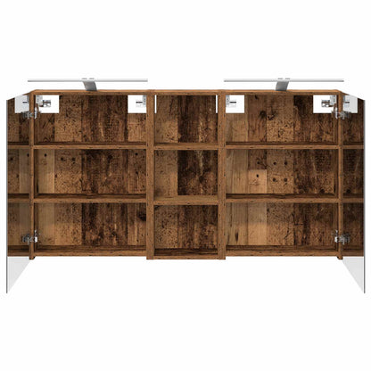 Bathroom Cabinet Set 3 pcs 130 x 14.5 x 70 cm Engineered wood
