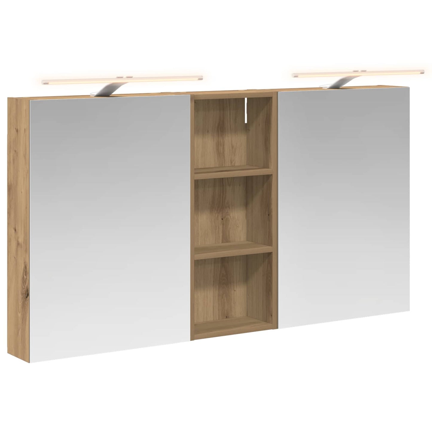 Bathroom Cabinet Set 3 pcs 130 x 14.5 x 70 cm Engineered wood