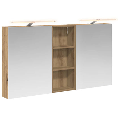 Bathroom Cabinet Set 3 pcs 130 x 14.5 x 70 cm Engineered wood
