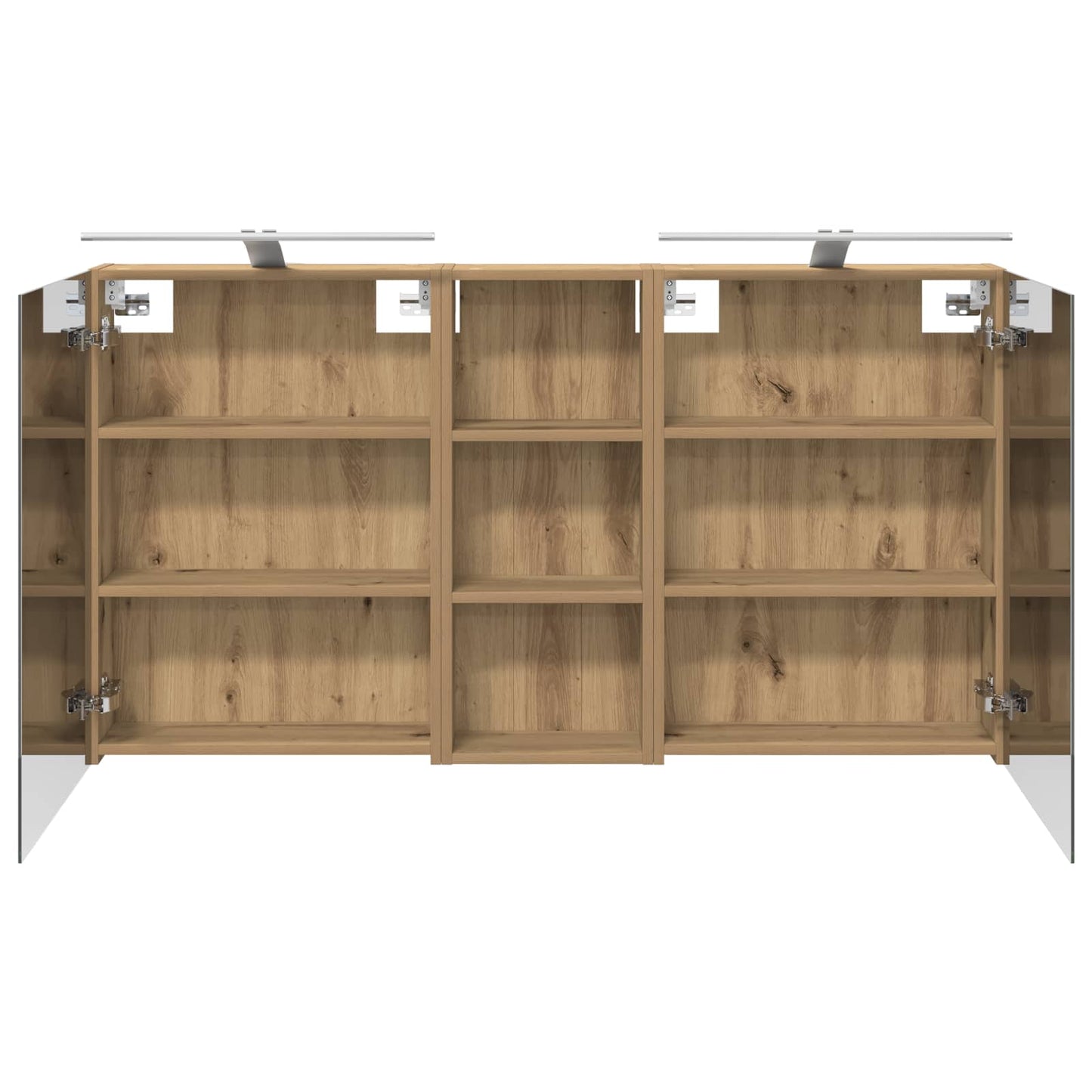 Bathroom Cabinet Set 3 pcs 130 x 14.5 x 70 cm Engineered wood