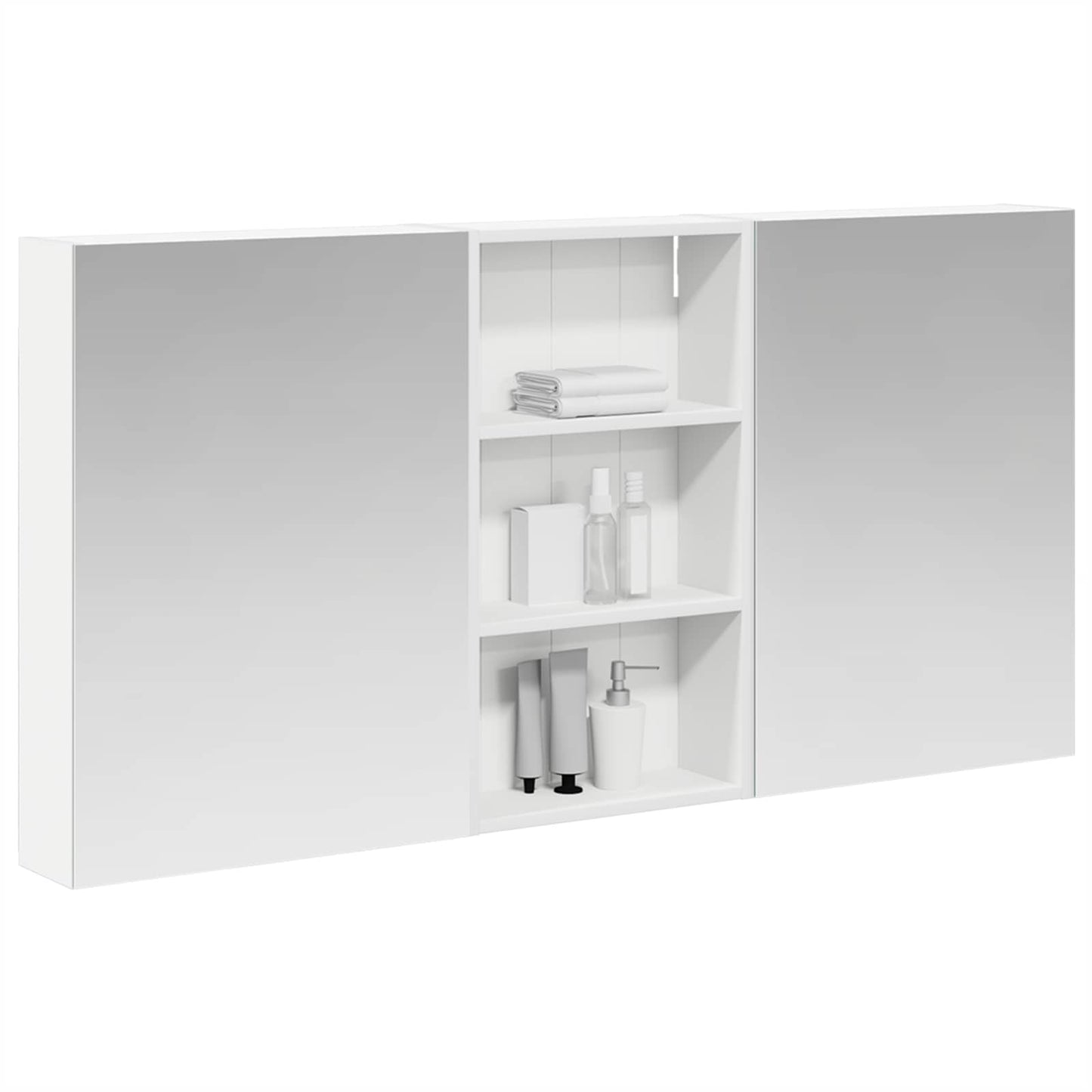 Bathroom Cabinet Set 3 pcs 140 x 14.5 x 70 cm Engineered wood