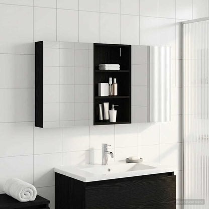 Bathroom Cabinet Set 3 pcs 140 x 14.5 x 70 cm Engineered wood
