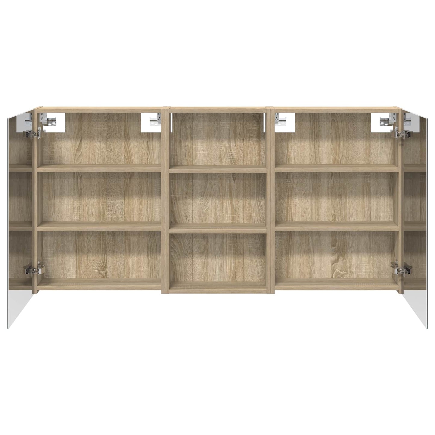 Bathroom Cabinet Set 3 pcs 140 x 14.5 x 70 cm Engineered wood