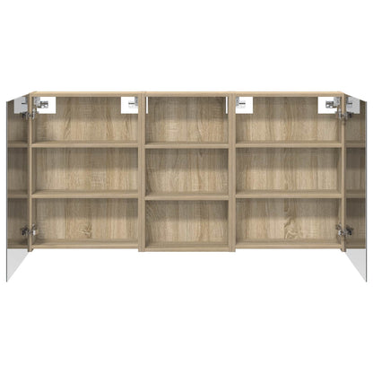Bathroom Cabinet Set 3 pcs 140 x 14.5 x 70 cm Engineered wood