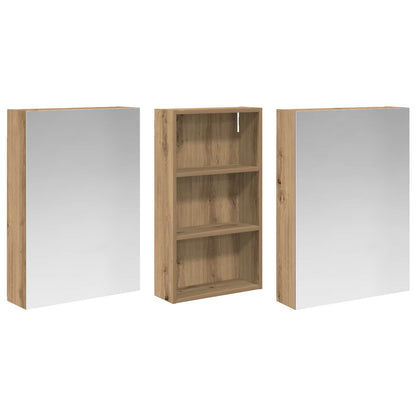 Bathroom Cabinet Set 3 pcs 140 x 14.5 x 70 cm Engineered wood