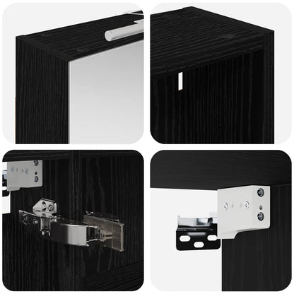 Bathroom Cabinet Set 3 pcs 140 x 14.5 x 70 cm Engineered wood