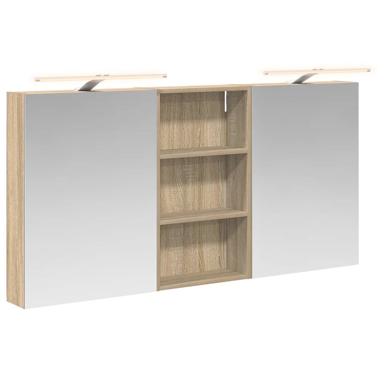 Bathroom Cabinet Set 3 pcs 140 x 14.5 x 70 cm Engineered wood