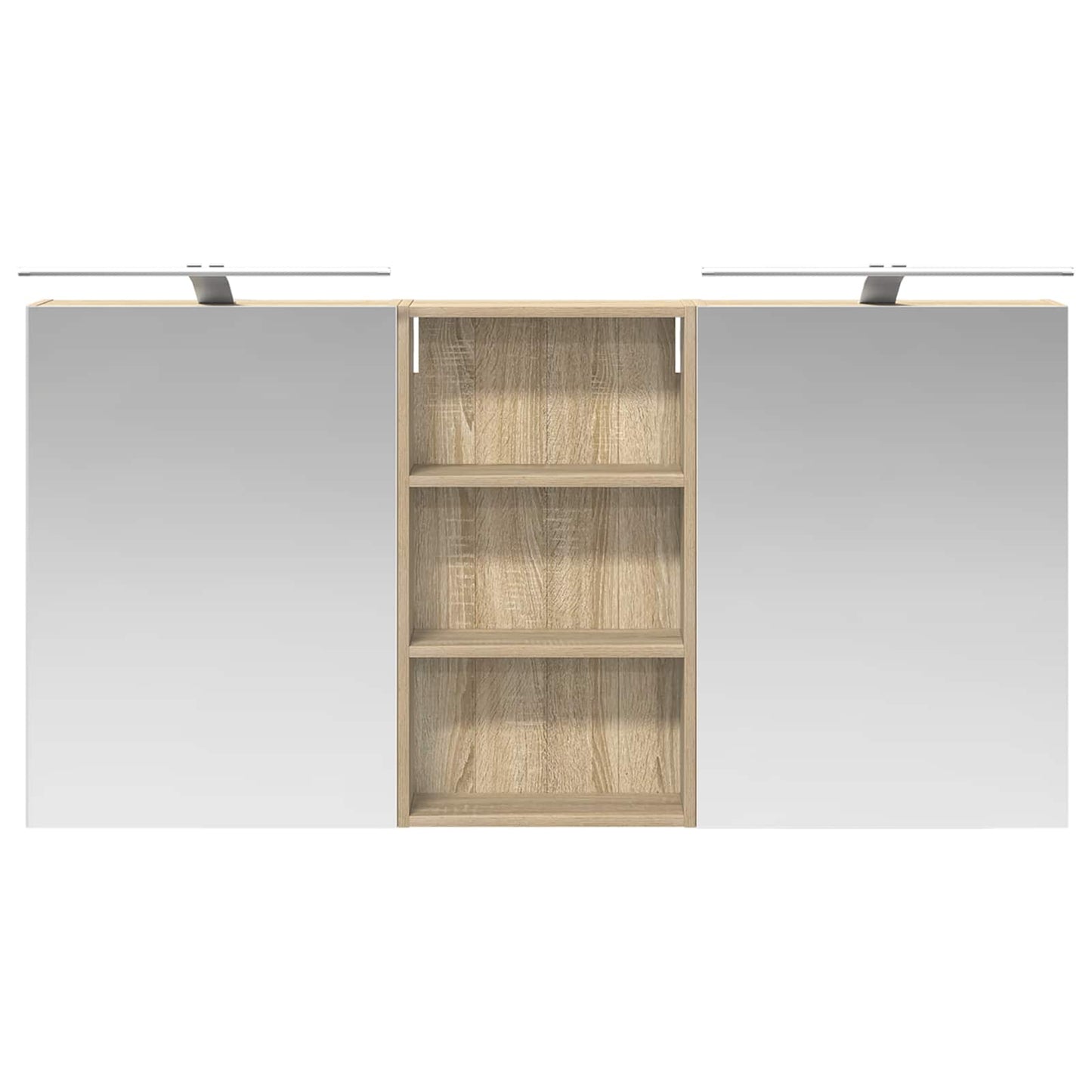 Bathroom Cabinet Set 3 pcs 140 x 14.5 x 70 cm Engineered wood