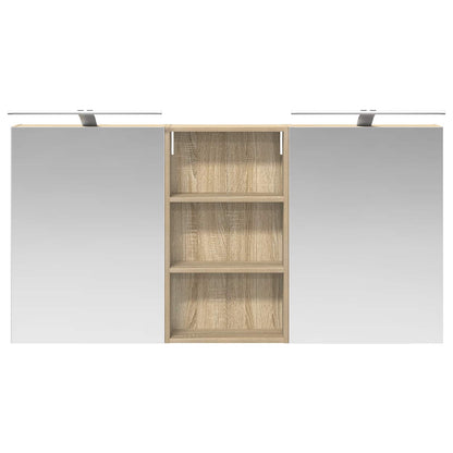 Bathroom Cabinet Set 3 pcs 140 x 14.5 x 70 cm Engineered wood