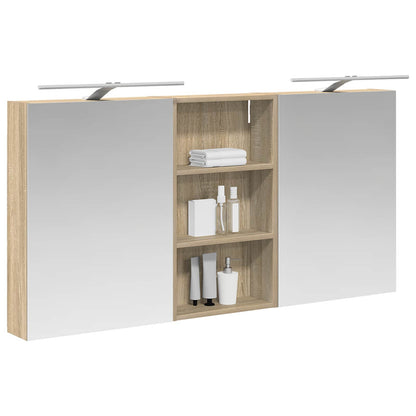 Bathroom Cabinet Set 3 pcs 140 x 14.5 x 70 cm Engineered wood