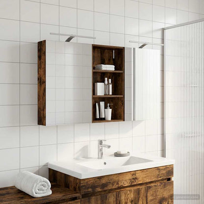 Bathroom Cabinet Set 3 pcs 140 x 14.5 x 70 cm Engineered wood