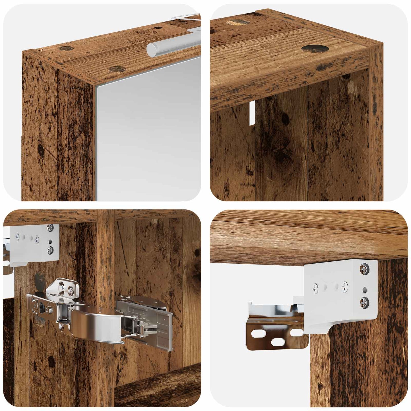 Bathroom Cabinet Set 3 pcs 140 x 14.5 x 70 cm Engineered wood