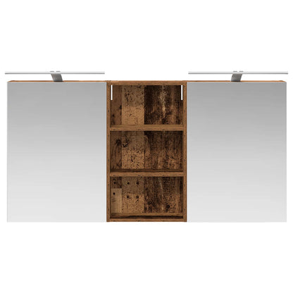 Bathroom Cabinet Set 3 pcs 140 x 14.5 x 70 cm Engineered wood