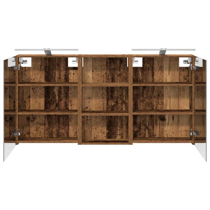 Bathroom Cabinet Set 3 pcs 140 x 14.5 x 70 cm Engineered wood