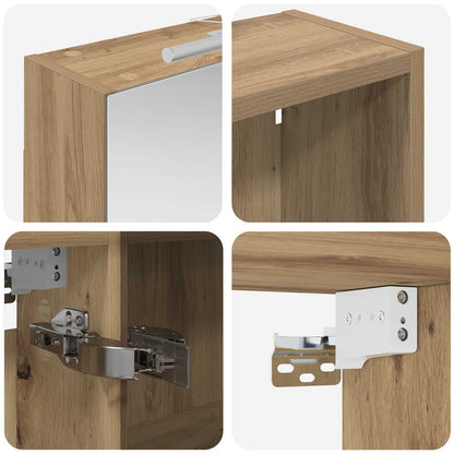 Bathroom Cabinet Set 3 pcs 140 x 14.5 x 70 cm Engineered wood