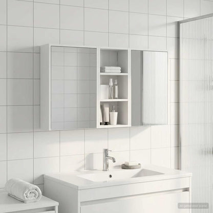Bathroom Cabinet Set 3 pcs 116 x 16 x 62.5 cm Engineered wood