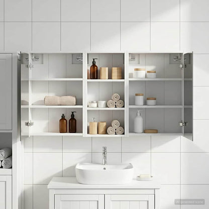 Bathroom Cabinet Set 3 pcs 116 x 16 x 62.5 cm Engineered wood