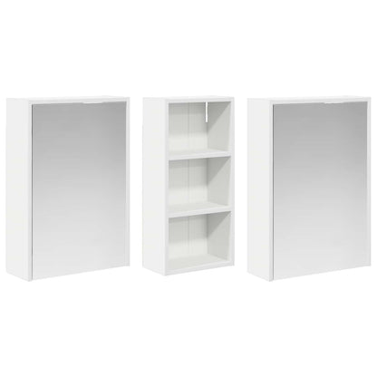 Bathroom Cabinet Set 3 pcs 116 x 16 x 62.5 cm Engineered wood