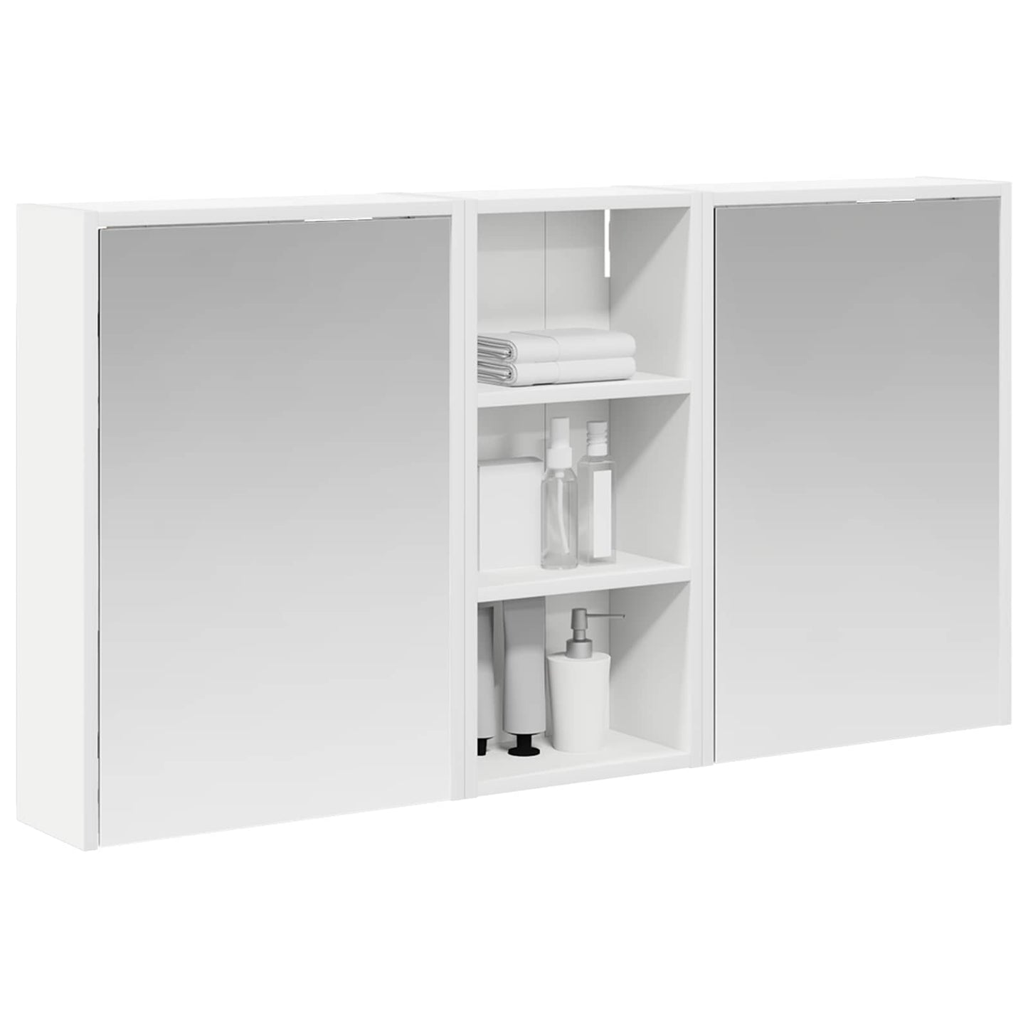 Bathroom Cabinet Set 3 pcs 116 x 16 x 62.5 cm Engineered wood