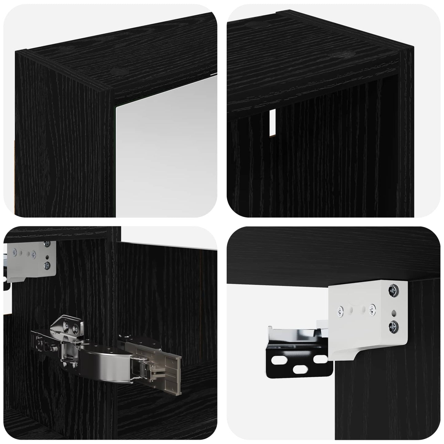 Bathroom Cabinet Set 3 pcs 116 x 16 x 62.5 cm Engineered wood