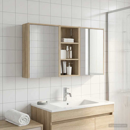 Bathroom Cabinet Set 3 pcs 116 x 16 x 62.5 cm Engineered wood