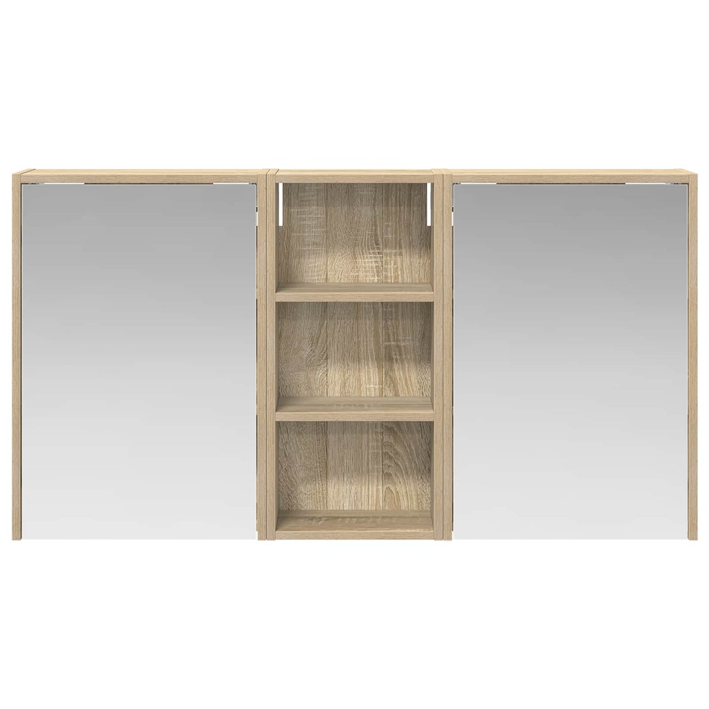 Bathroom Cabinet Set 3 pcs 116 x 16 x 62.5 cm Engineered wood