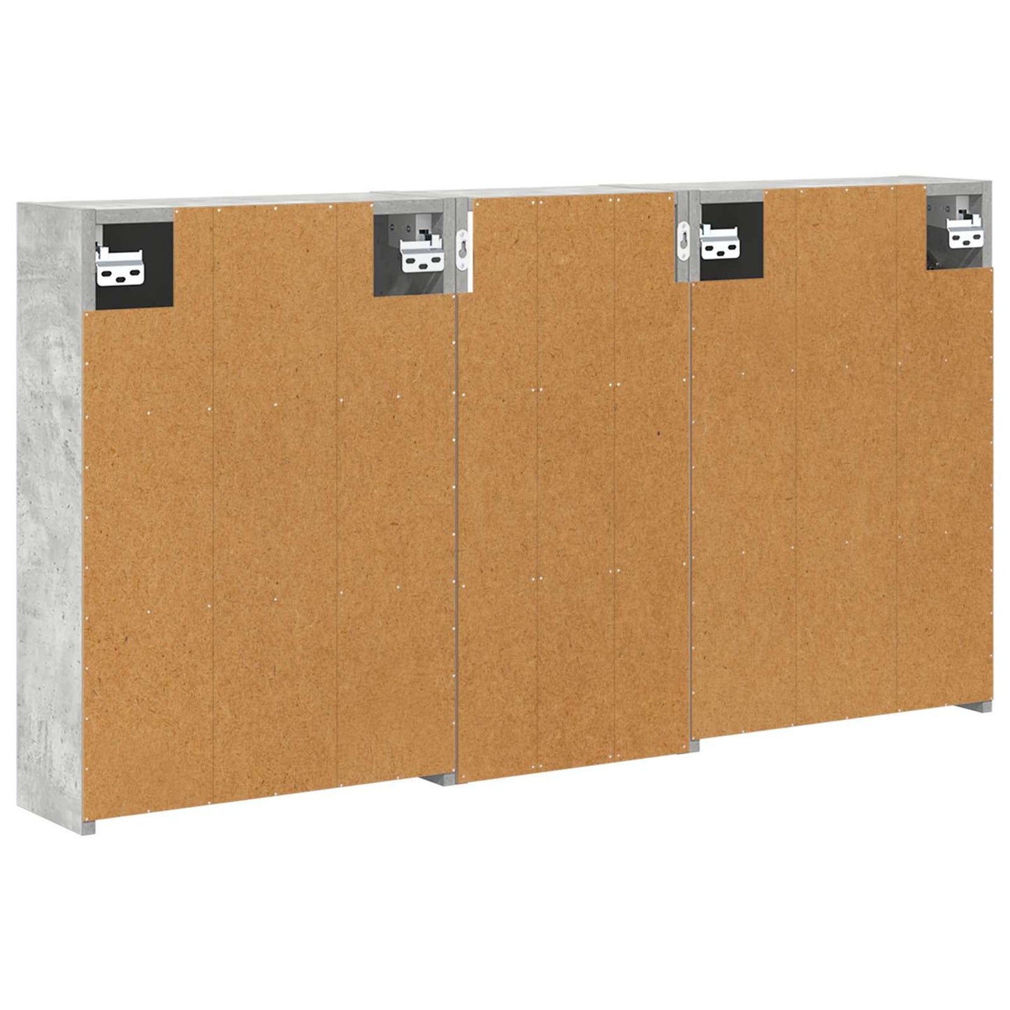 Bathroom Cabinet Set 3 pcs 116 x 16 x 62.5 cm Engineered wood