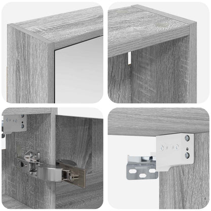 Bathroom Cabinet Set 3 pcs 116 x 16 x 62.5 cm Engineered wood