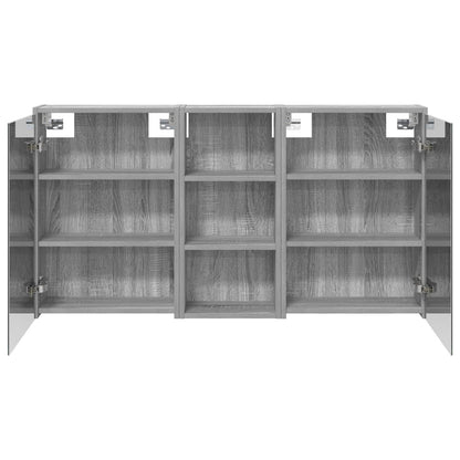 Bathroom Cabinet Set 3 pcs 116 x 16 x 62.5 cm Engineered wood
