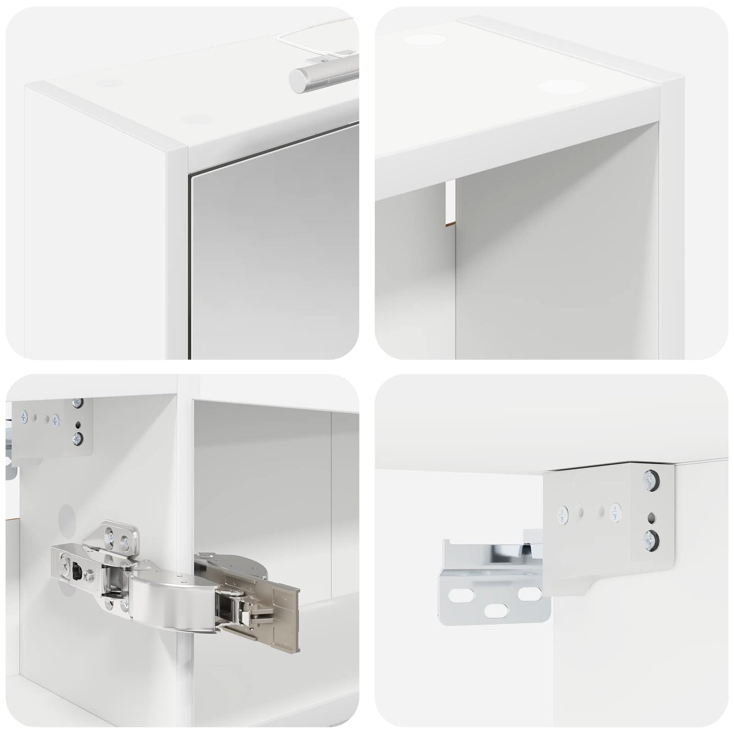 Bathroom Cabinet Set 3 pcs 116 x 16 x 62.5 cm Engineered wood